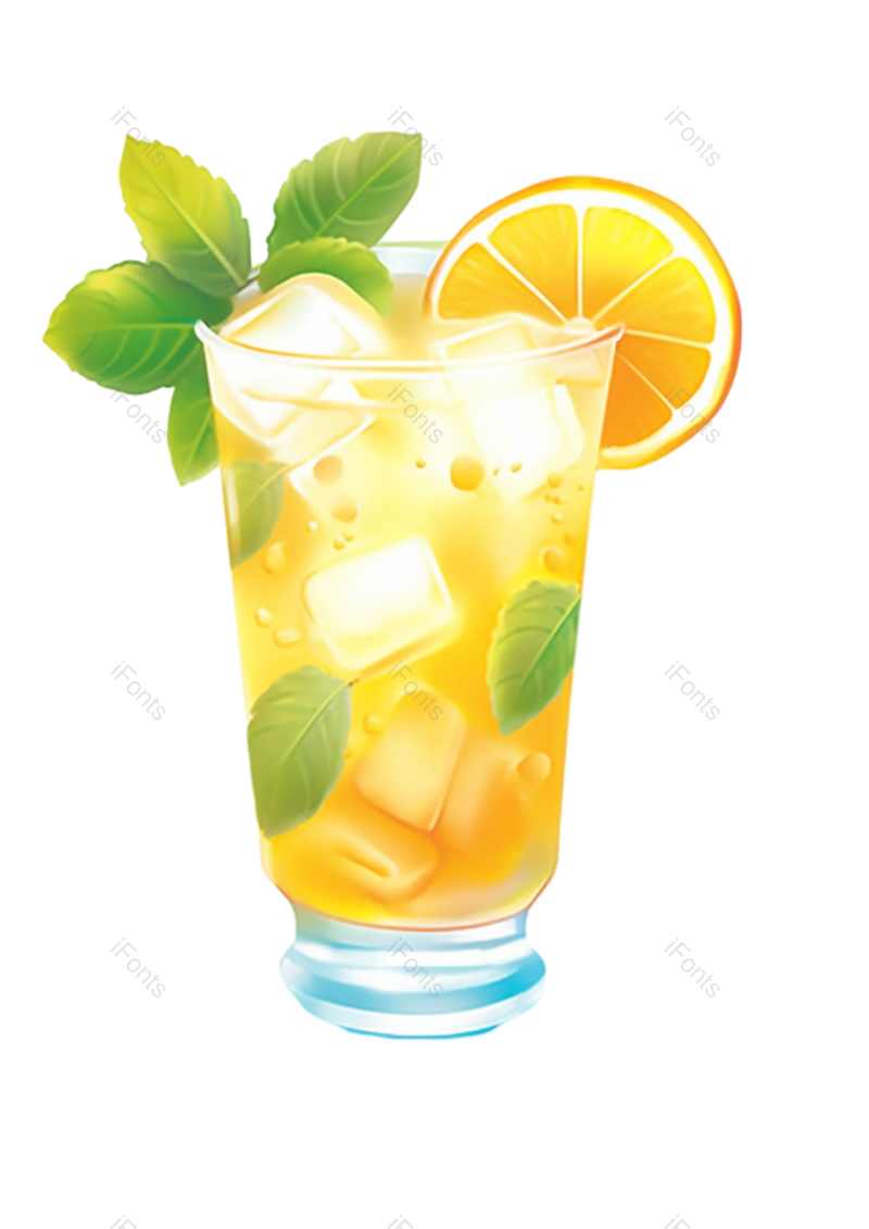 甜品图片,设计元素元素,玻璃杯PNG,果汁免抠素材